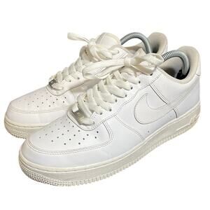 Nike Air Force 1 Low '07‎ Mens Size 8.5 White Athletic Lifestyle Shoes Sneakers